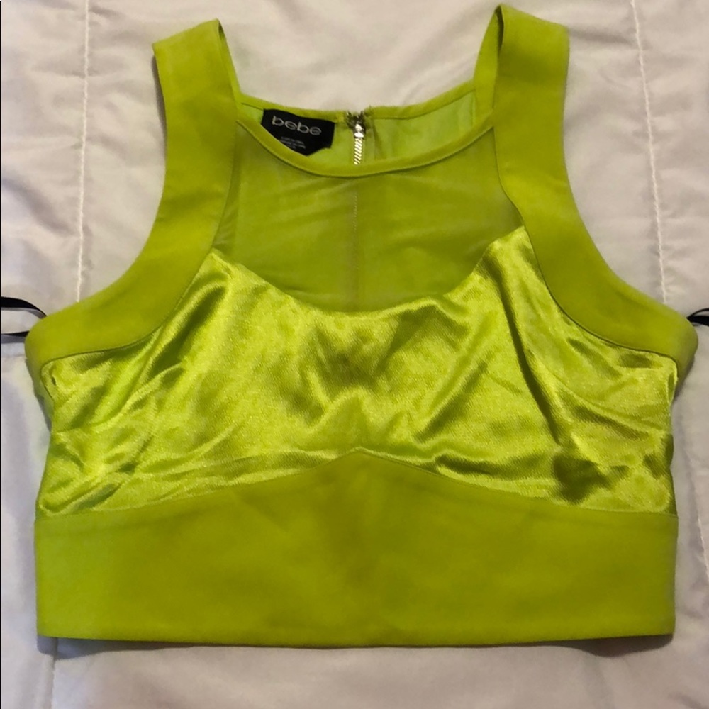 Bebe lime green top